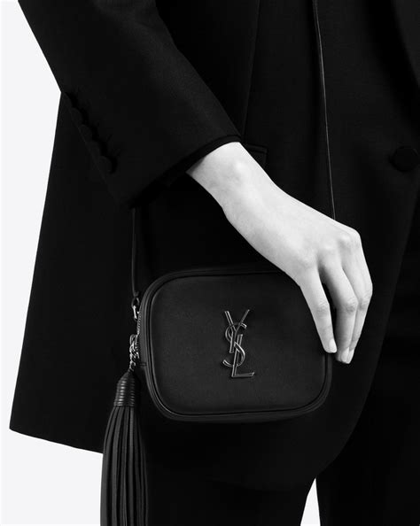 ysl blogger bag dimensions|SAINT LAURENT Nappa Monogram Blogger Bag Black.